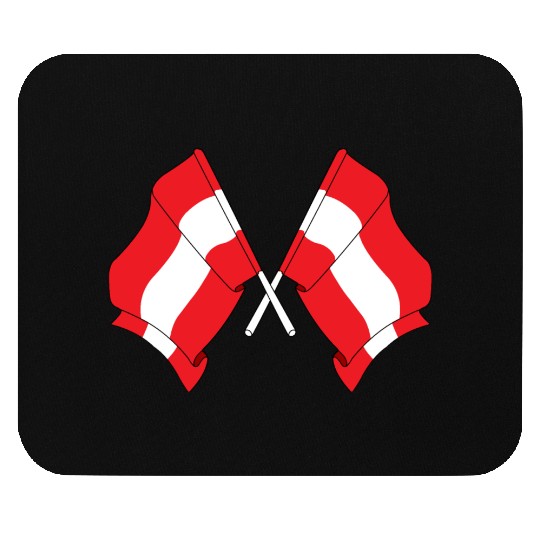 Two flags of Austria Mouse Pads