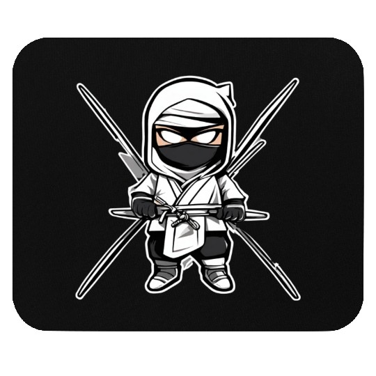 Data Ninja White Funny Big Data Analyst Mouse Pads