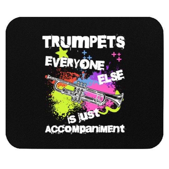 Funny Trumpet Player Music Teacher Marching Band Mouse Pads