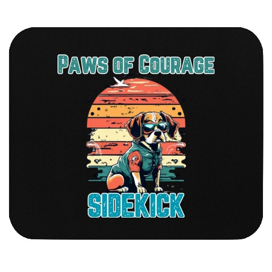 Courageous Canine Companion Mouse Pads