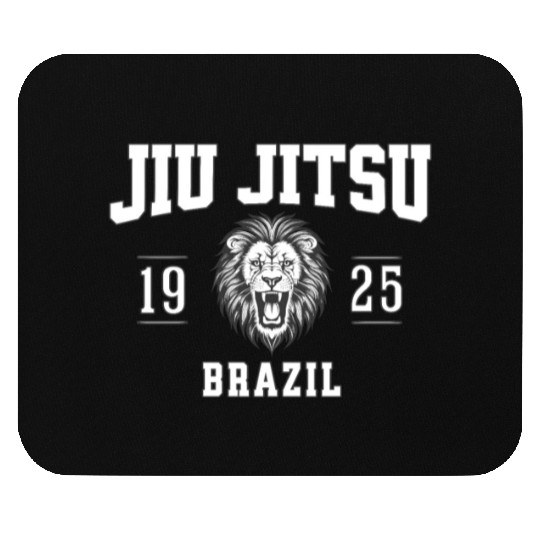 Vintage Style Brazilian Jiu Jitsu BJJ Martial Arts Mouse Pads