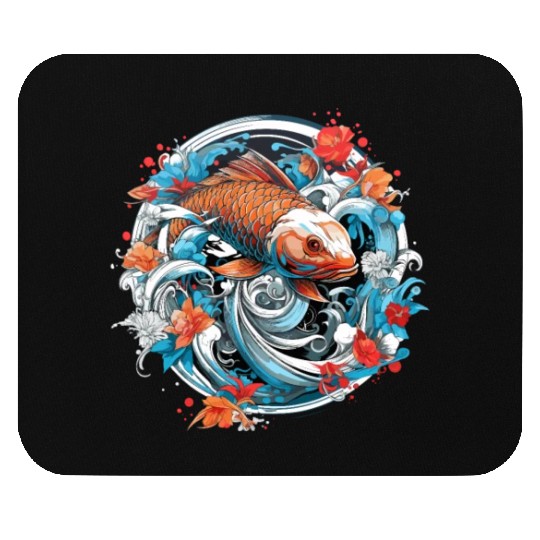 Koi Fish Koi Carp Japanese Koi Garden-Pond Koi Mouse Pads