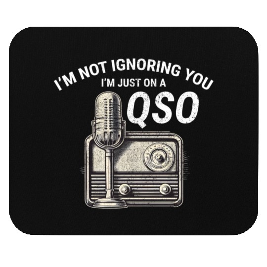 Nostalgic QSO Vintage Ham Radio Operator Classic Mouse Pads