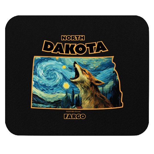 North Dakota - Coyote Mouse Pads