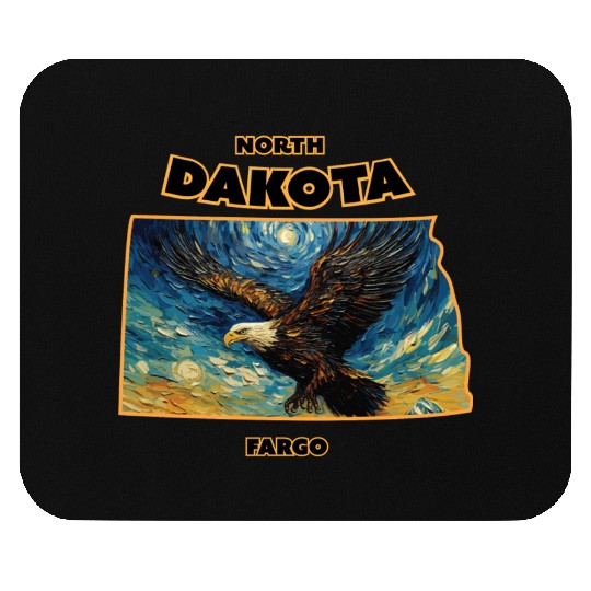 North Dakota - Eagle Mouse Pads