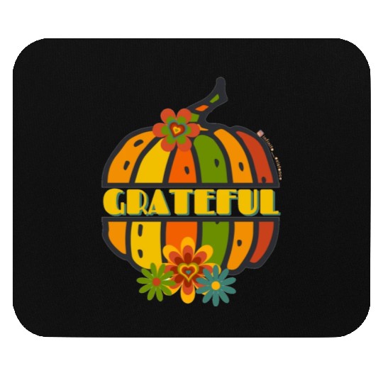 Grateful Pumpkin Mouse Pads