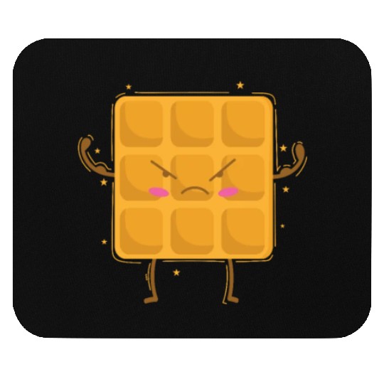 strong Waffle Baker Pastry Dough Mouse Pads