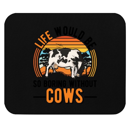 Cow Cattle Breeder Land, Farmer Cows Mouse Pads