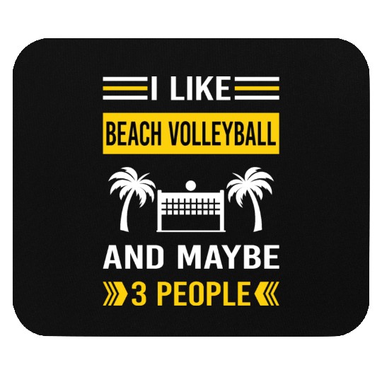 3 People Beach Volleyball Mouse Pads