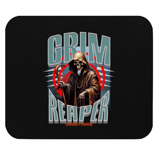 Grim Reaper Greetings Mouse Pads