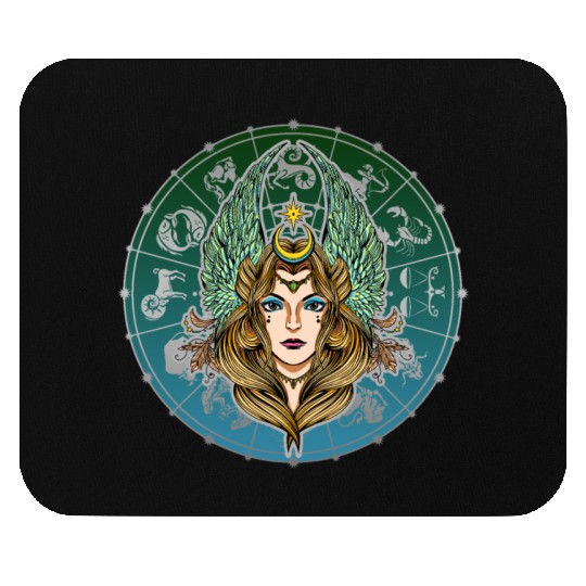 Virgo Zodiac star sign horoscope Astrology Mouse Pads