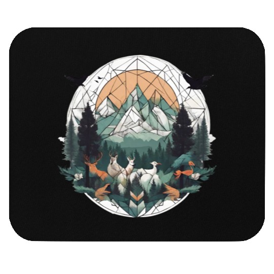 Geoforest Tapestry Mouse Pads
