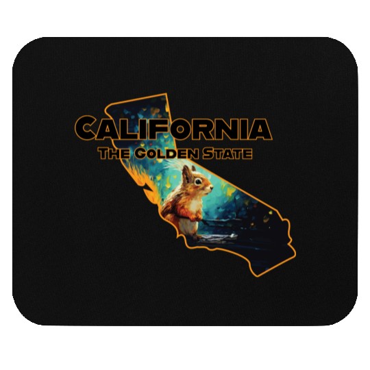 California Wildlife - squirrel Mouse Pads