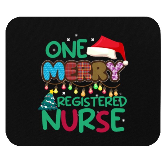 One Merry Registered Nurse Christmas Mouse Pads
