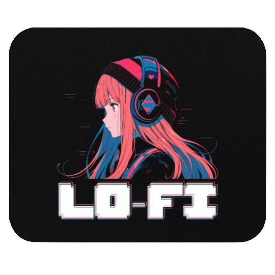 Lofi Music Lover Low Fidelity Japanese Aesthetic Mouse Pads