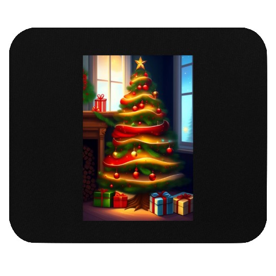 Christmas tree Mouse Pads
