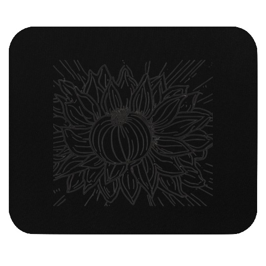 Summer Bliss: Peach and Sunflower Delight Mouse Pads