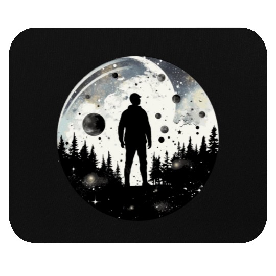 Adventure Enthusiast Nature Hiker Forest and Galax Mouse Pads