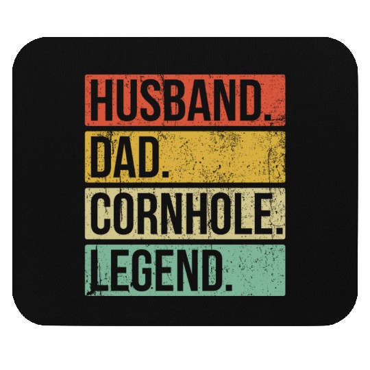 Cornhole Vintage Husband Dad Legend Mouse Pads