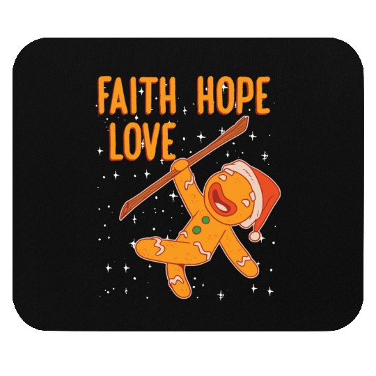 Faith Hope Love Religious Christmas Costume Mouse Pads