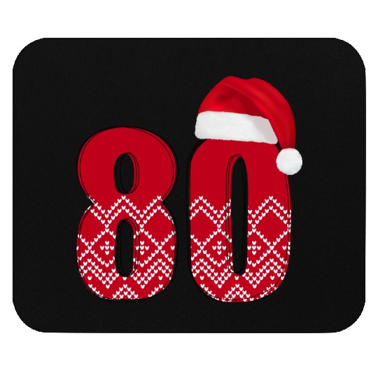 80th Birthday - Congratulations Number Eighty! Mouse Pads