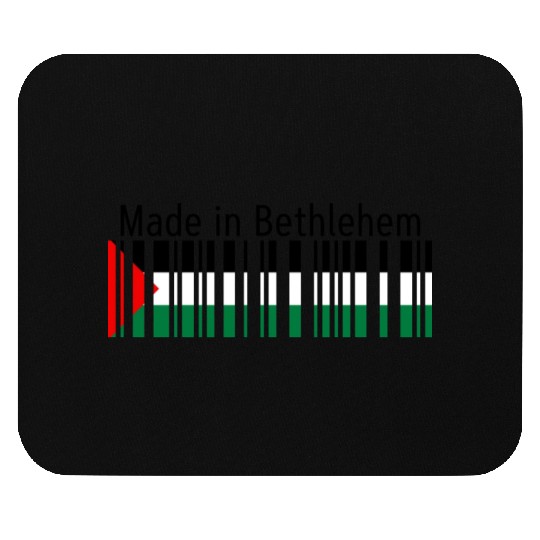 Made in Bethlehem Barcode Palestine Flag for Pales Mouse Pads