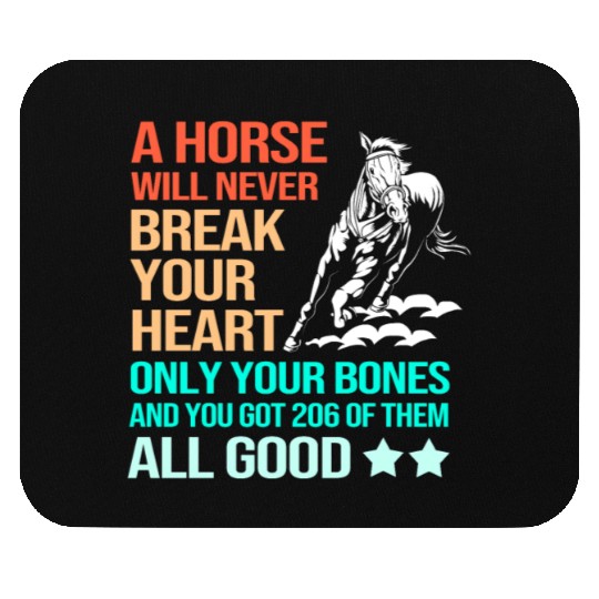 Funny Barrel Racing Cowgirl Horseback Riding Mouse Pads