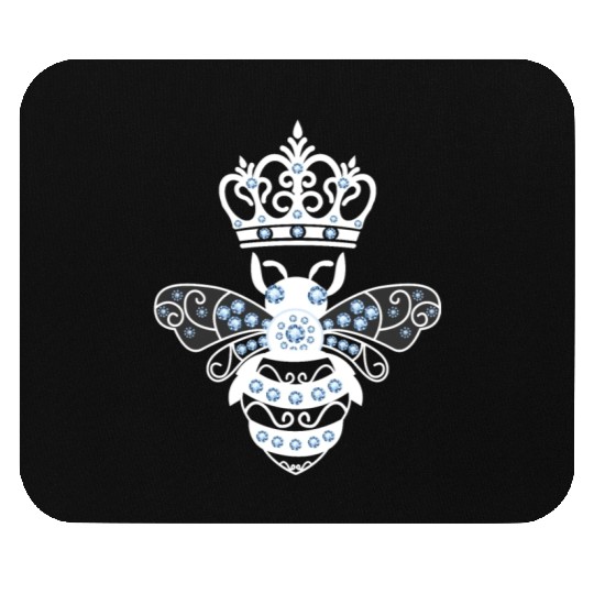 Queen Bee Crown Women Hive Beekeeping Bee Women Mouse Pads