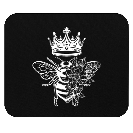 Queen Bee Crown Women Hive Beekeeping Bee Women Mouse Pads