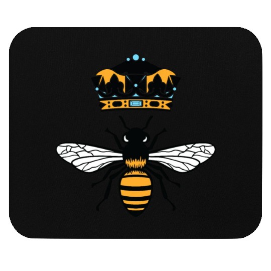 Queen Bee Crown Women Hive Beekeeping Bee Women Mouse Pads