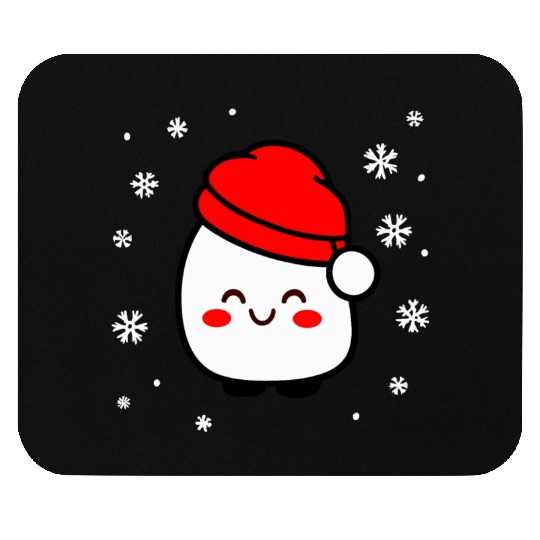 Santa Marshmallow Mouse Pads
