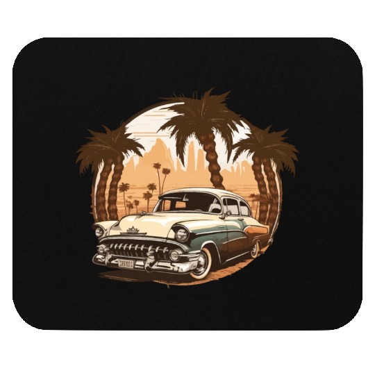 vintage classic car Mouse Pads