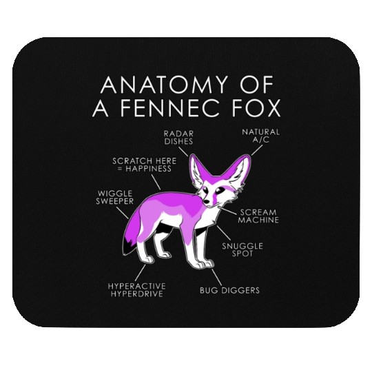 anatomy of zennex fox Mouse Pads