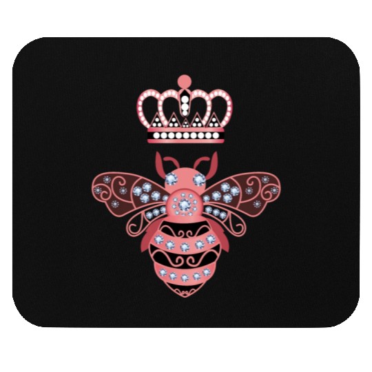 Queen Bee Crown Women Hive Beekeeping Bee Women Mouse Pads