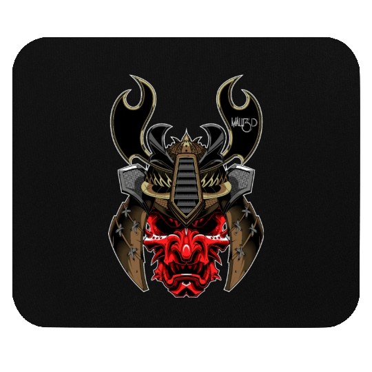 samurai mascara Mouse Pads