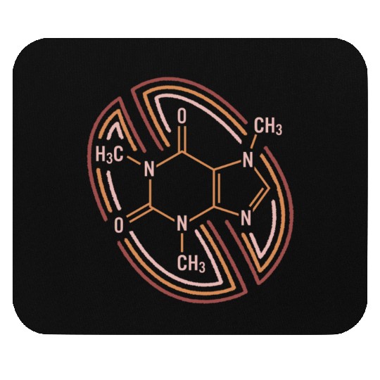Chemistry Mouse Pads, Caffeine Molecule Chemical I