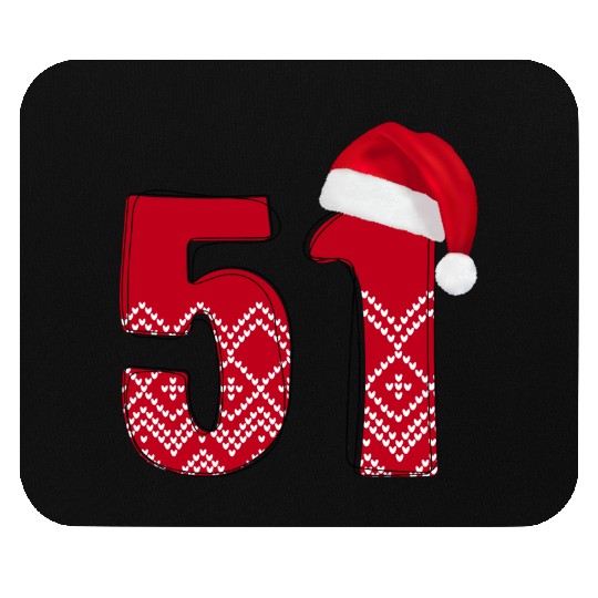 Celebrate 51 Christmas Years - Number Fifty One Mouse Pads
