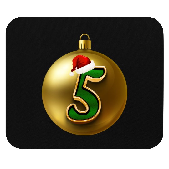 5th Christmas Anniversary - Five Years Old Mouse Pads