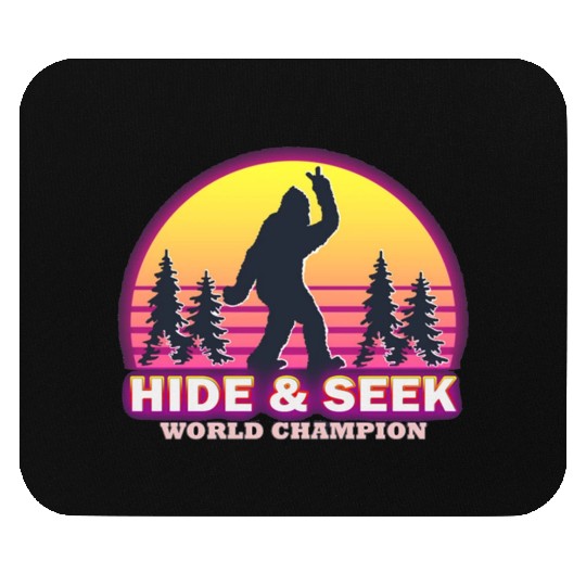 Bigfoot Hide amp Seek World Champion Mouse Pads