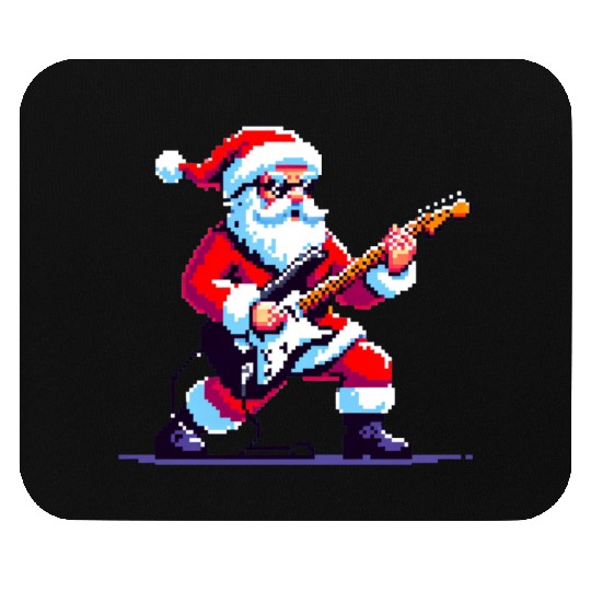 Rocking Santa 8-Bit Pixel Art Mouse Pads
