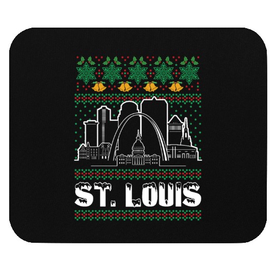 St. Louis Missouri Ugly Christmas Mouse Pads