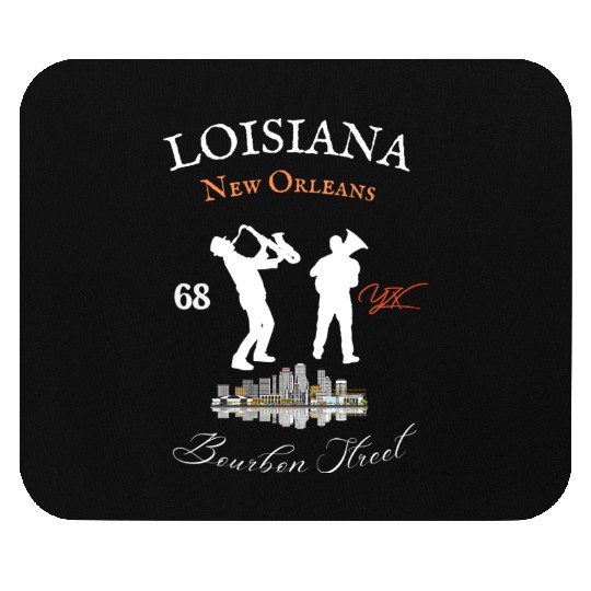 Louisiana New Orleans Bourbon street Mouse Pads