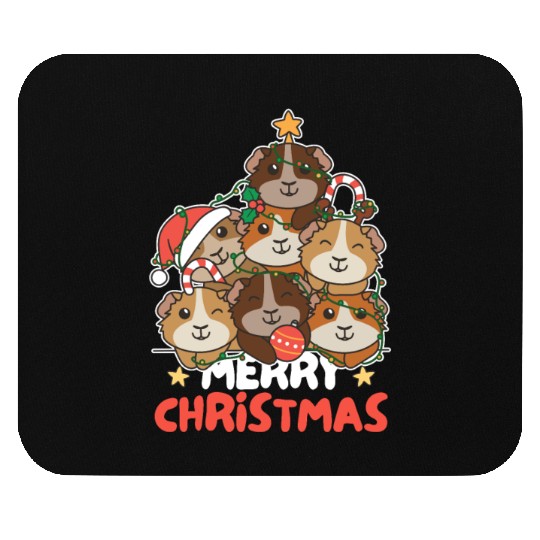 Guinea Pig Christmas Tree Merry Christmas Mouse Pads