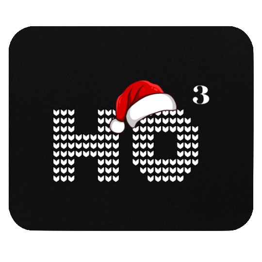 HO HO HO Christmas Funny Santa Mouse Pads