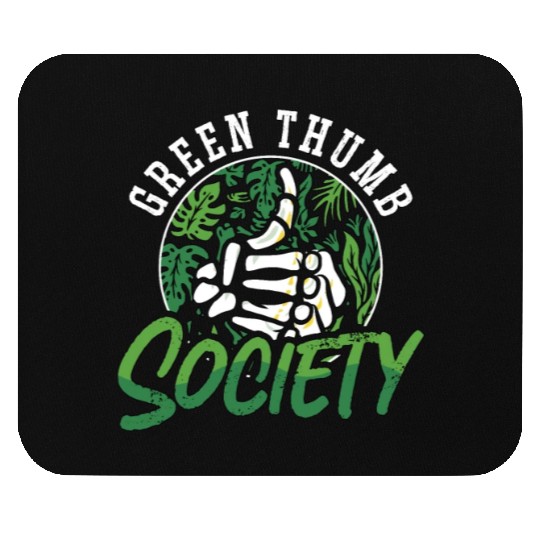 Houseplants Green Thumb Society Gardener Botanical Mouse Pads