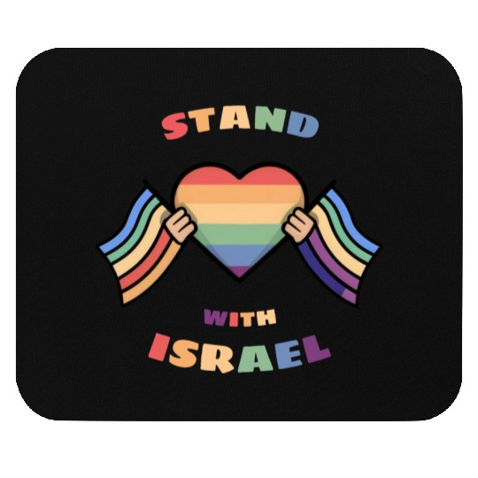 LGBTQ community STANDS WITH ISRAEL Mouse Pads