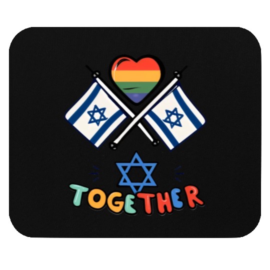 LGBTQ community STANDS WITH ISRAEL Mouse Pads
