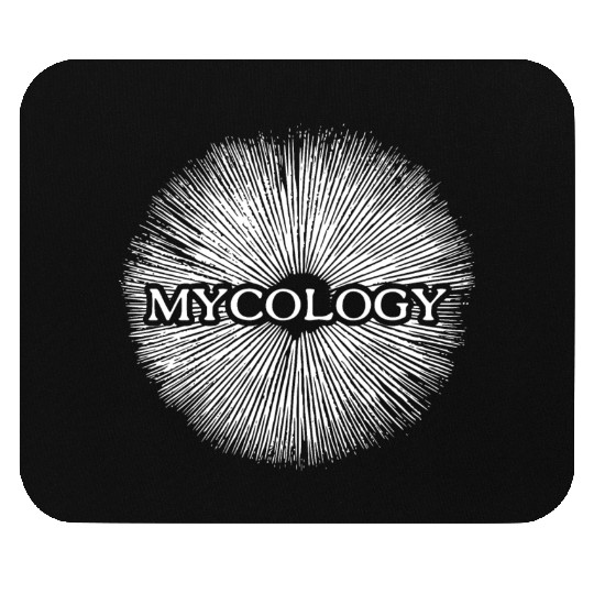 Mycology - The science of fungi (white) Mouse Pads