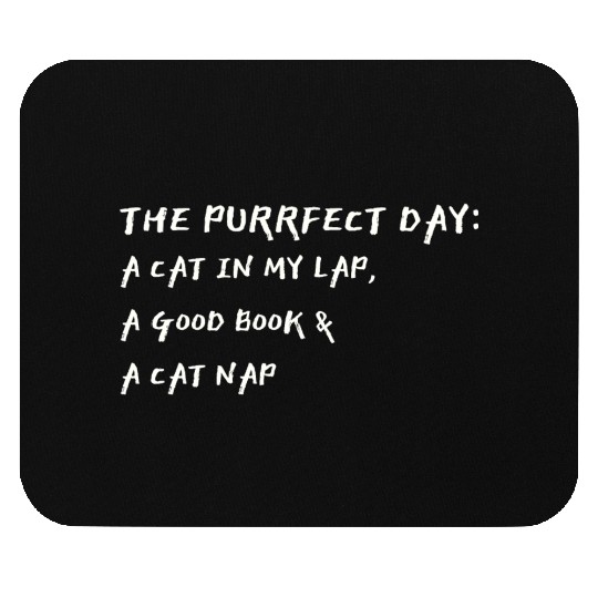 Cat in My Lap Book Catnap The Purrfect Day Mouse Pads