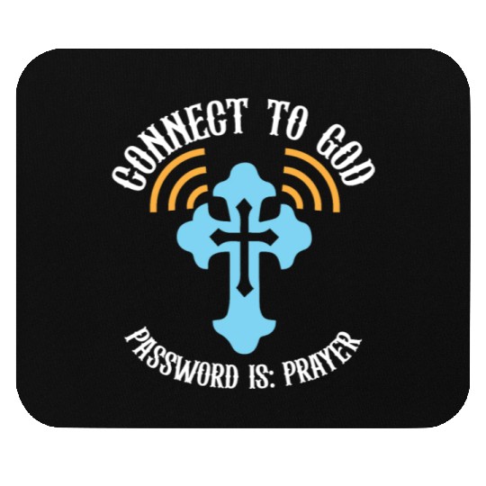 Connect to God I Love Jesus Believer Scripture Mouse Pads